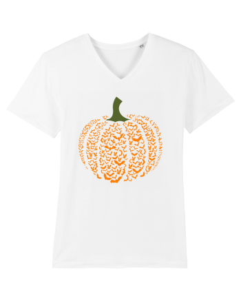 Halloween Bat Pumpkin White