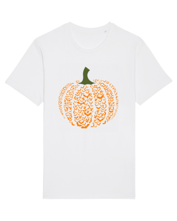 Halloween Bat Pumpkin White