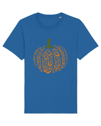Halloween Bat Pumpkin Royal Blue