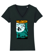 Halloween Dark Night Tricou mânecă scurtă guler V Damă Evoker