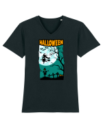 Halloween Dark Night Tricou mânecă scurtă guler V Bărbat Presenter