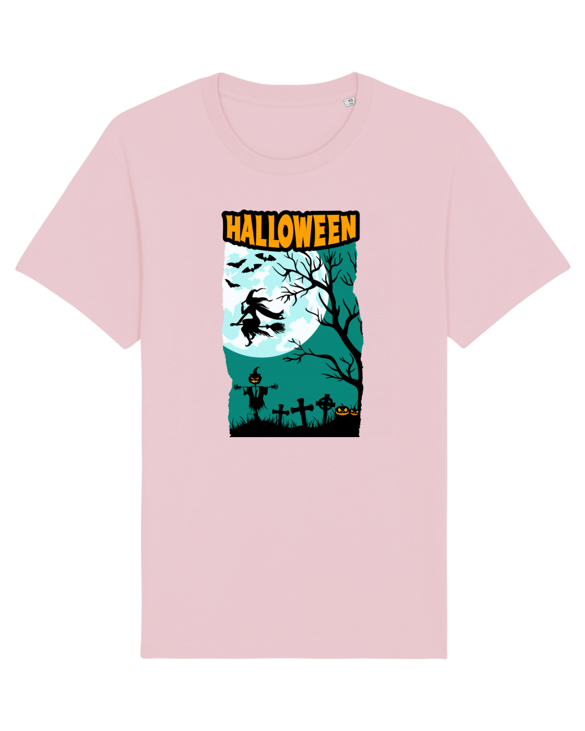 Tricou mânecă scurtă Unisex Rocker Cotton Pink
