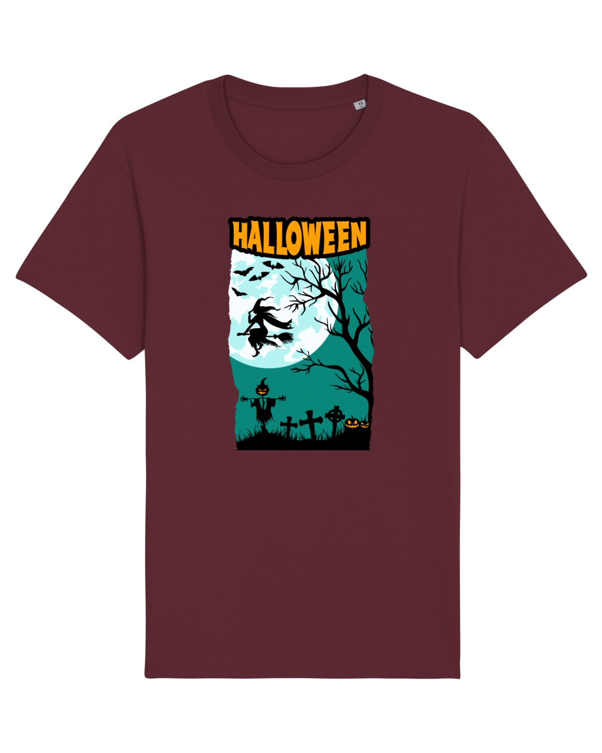 Tricou mânecă scurtă Unisex Rocker Burgundy