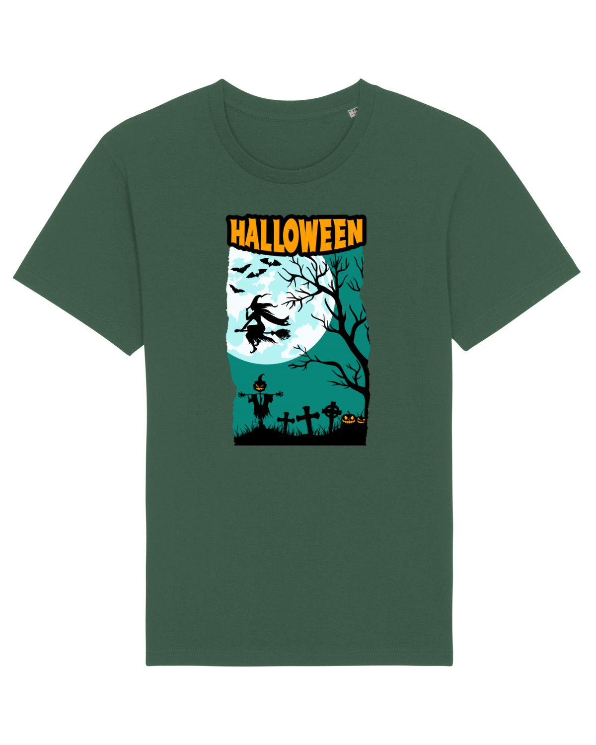 Tricou mânecă scurtă Unisex Rocker Bottle Green