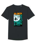 Halloween Dark Night Tricou mânecă scurtă guler larg Bărbat Skater