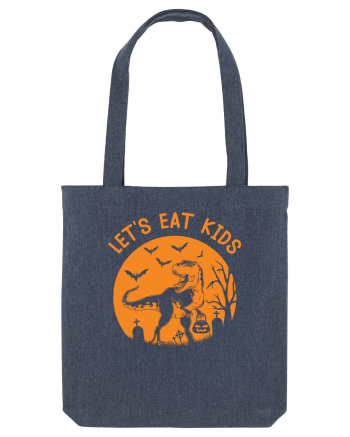 Halloween Dinosaur Let's Eat Kids Midnight Blue