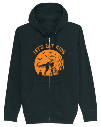 Halloween Dinosaur Let's Eat Kids Black