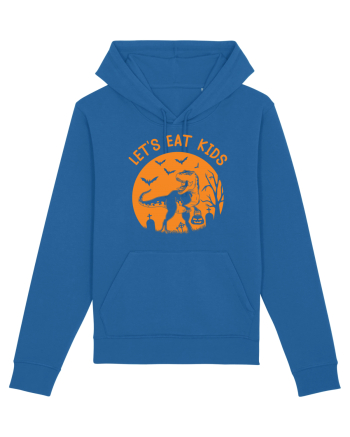 Halloween Dinosaur Let's Eat Kids Royal Blue