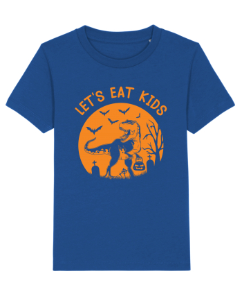 Halloween Dinosaur Let's Eat Kids Majorelle Blue
