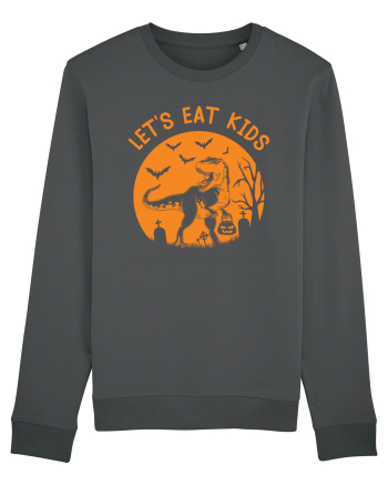Halloween Dinosaur Let's Eat Kids Anthracite