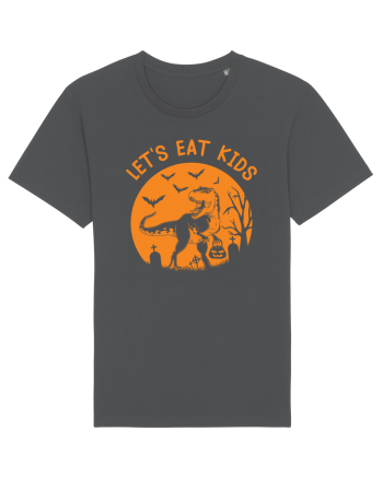 Halloween Dinosaur Let's Eat Kids Anthracite