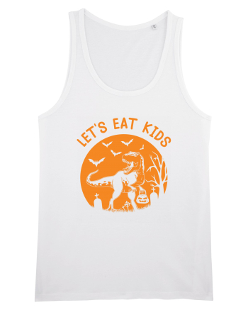 Halloween Dinosaur Let's Eat Kids White