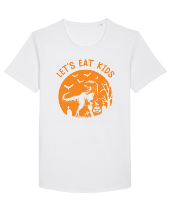 Halloween Dinosaur Let's Eat Kids White