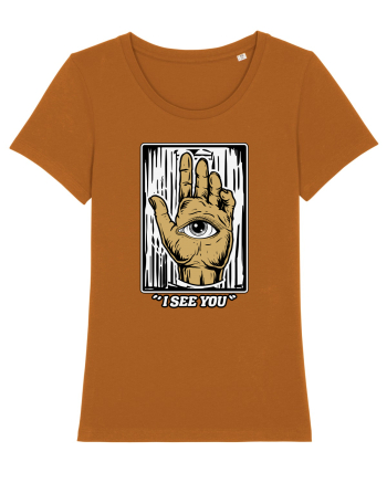 Halloween Eye In Hand I See You Roasted Orange