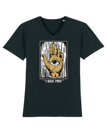 Halloween Eye In Hand I See You Black