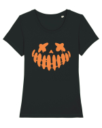 Halloween Monster Face Costumes Tricou mânecă scurtă guler larg fitted Damă Expresser