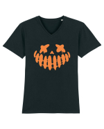 Halloween Monster Face Costumes Tricou mânecă scurtă guler V Bărbat Presenter
