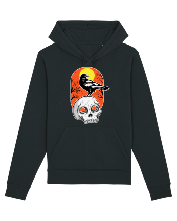 Halloween Pumpkin And Black Crow Black