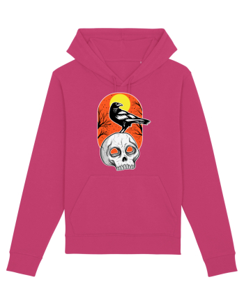 Halloween Pumpkin And Black Crow Raspberry