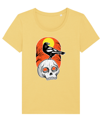 Halloween Pumpkin And Black Crow Jojoba