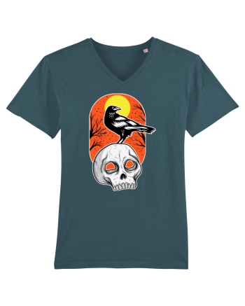 Halloween Pumpkin And Black Crow Stargazer