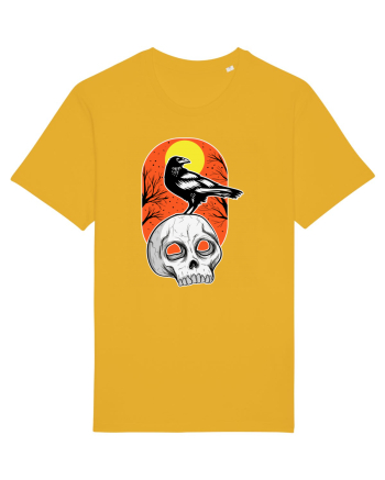 Halloween Pumpkin And Black Crow Spectra Yellow