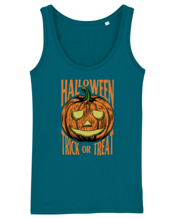 Halloween Pumpkin Engraving Style Ocean Depth
