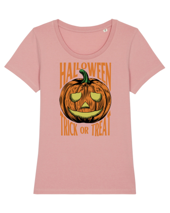Halloween Pumpkin Engraving Style Canyon Pink
