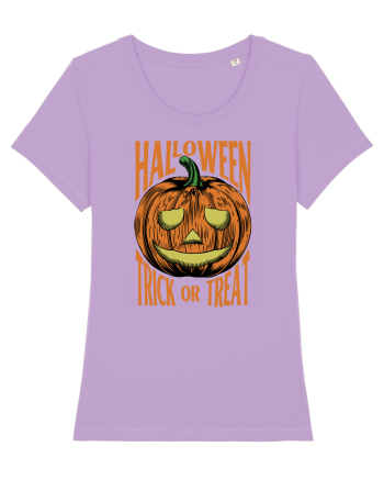 Halloween Pumpkin Engraving Style Lavender Dawn