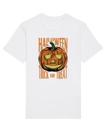 Halloween Pumpkin Engraving Style White