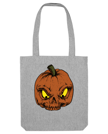 Halloween Pumpkin Skull Heather Grey