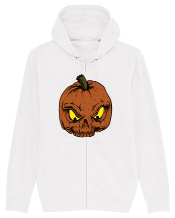 Halloween Pumpkin Skull White