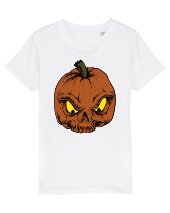 Halloween Pumpkin Skull White