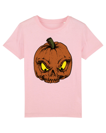 Halloween Pumpkin Skull Cotton Pink