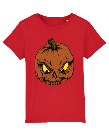 Halloween Pumpkin Skull Red