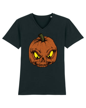 Halloween Pumpkin Skull Black