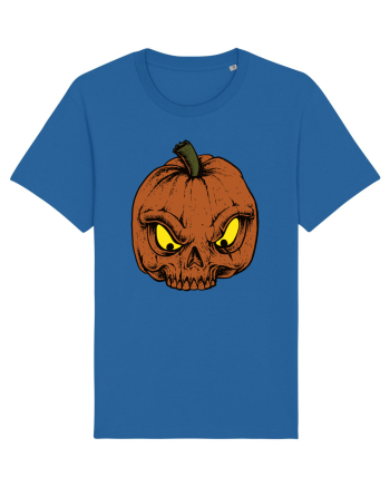 Halloween Pumpkin Skull Royal Blue