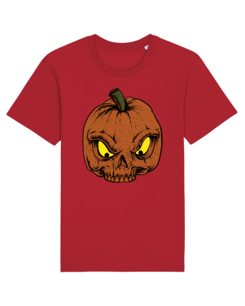 Halloween Pumpkin Skull Red