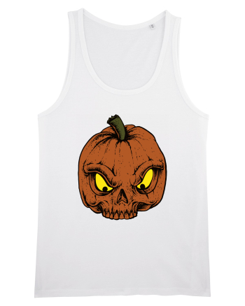 Halloween Pumpkin Skull White