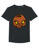 Halloween Pumpkin Skull Tricou mânecă scurtă guler larg Bărbat Skater