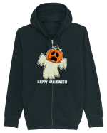 Halloween Pumpkin With Boo Head Hanorac cu fermoar Unisex Connector