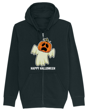 Halloween Pumpkin With Boo Head Black