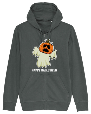 Halloween Pumpkin With Boo Head Anthracite