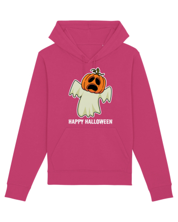 Halloween Pumpkin With Boo Head Raspberry