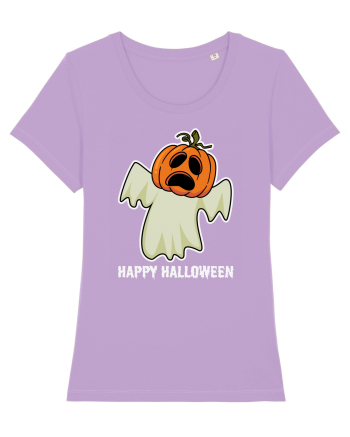 Halloween Pumpkin With Boo Head Lavender Dawn