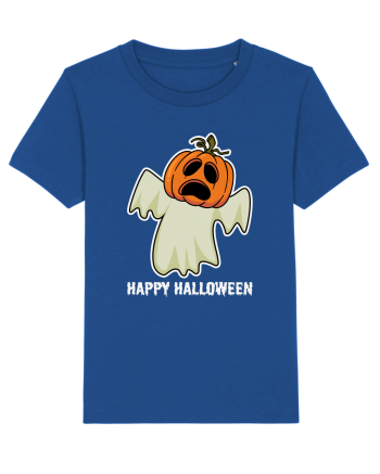 Halloween Pumpkin With Boo Head Majorelle Blue