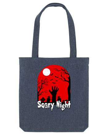 Halloween Scary Blood Night Midnight Blue