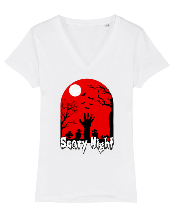 Halloween Scary Blood Night White