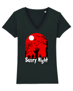 Halloween Scary Blood Night Tricou mânecă scurtă guler V Damă Evoker