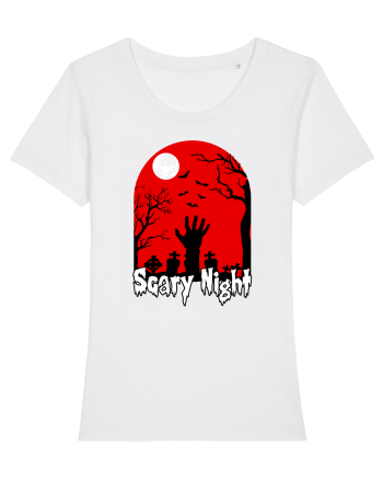 Halloween Scary Blood Night White